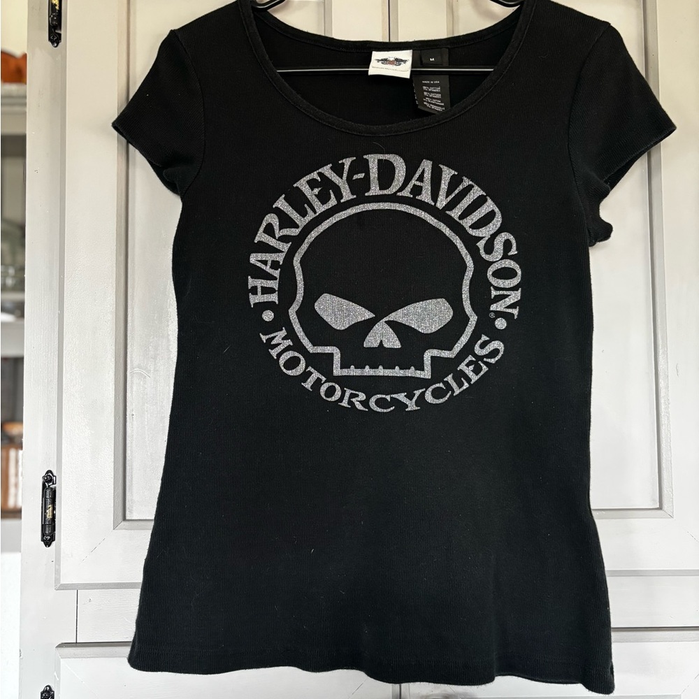 Harley-Davidson Black Crew Neck Tee
